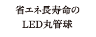 省エネ長寿命のLED丸管球